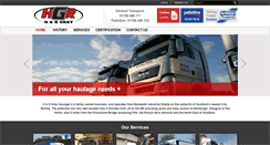 Desktop Screenshot of hrgrayhaulage.co.uk